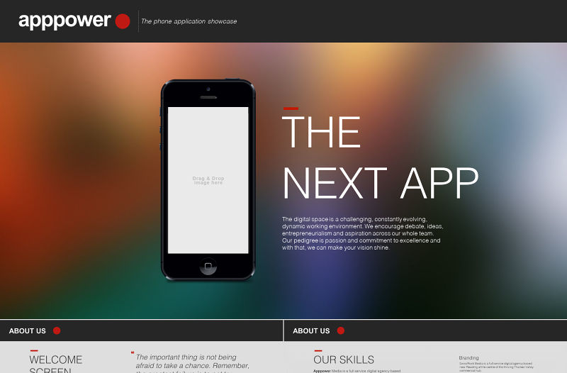 手機APP產品發布會ppt模板