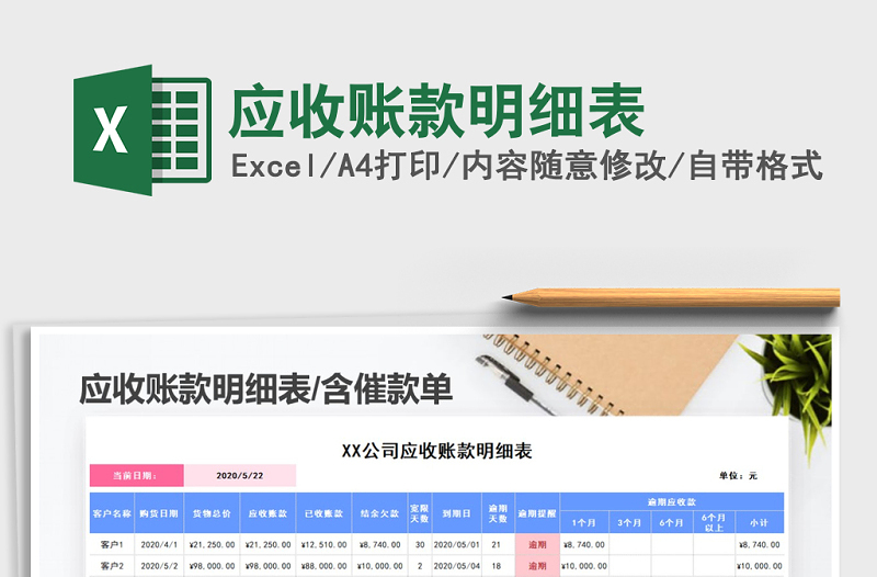 2021年應(yīng)收賬款明細(xì)表