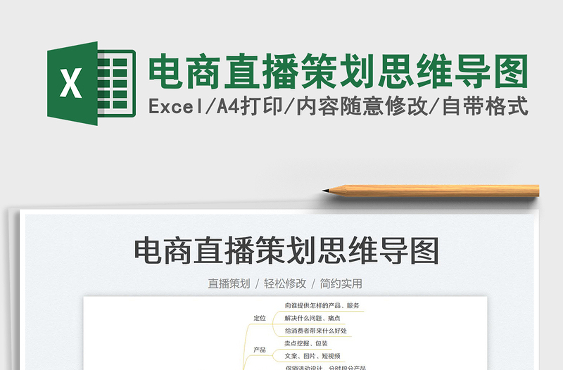2023電商直播策劃思維導(dǎo)圖免費下載