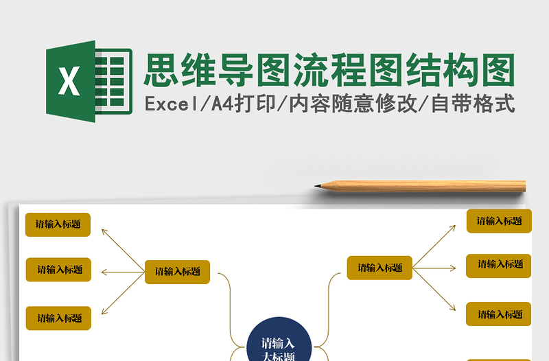 2021年思维导图流程图结构图