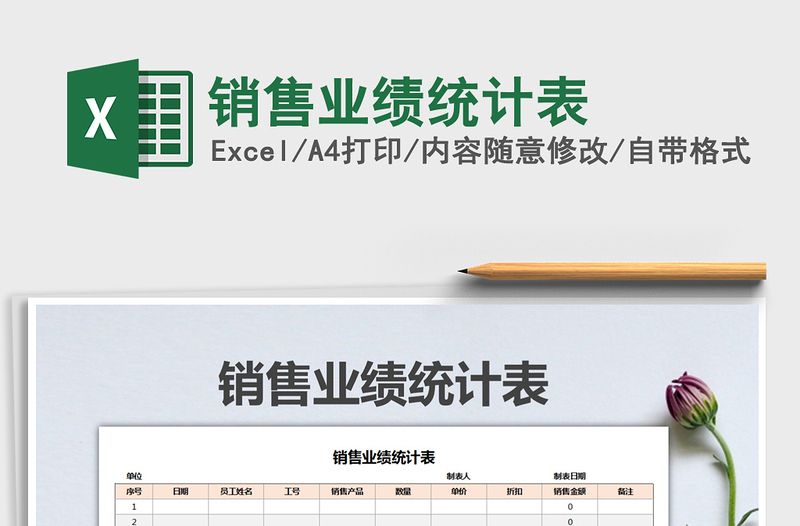 2022年銷售業(yè)績統(tǒng)計表免費下載
