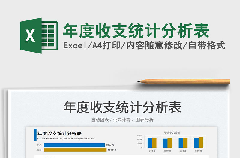 2022年度收支統(tǒng)計分析表免費下載