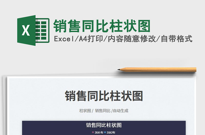 銷售同比柱狀圖