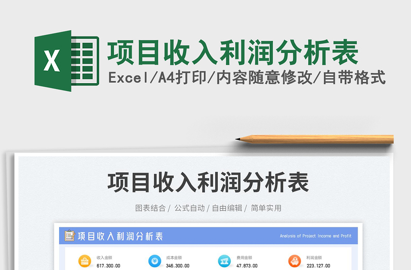 項(xiàng)目收入利潤(rùn)分析表