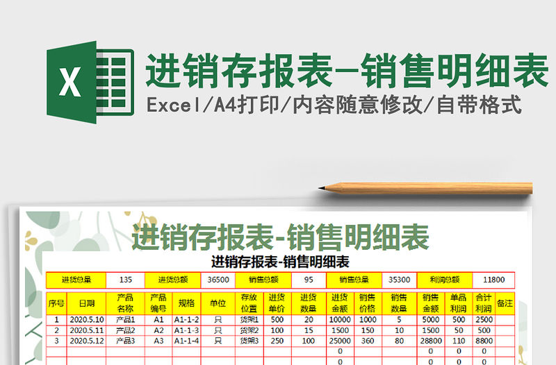 2021年進銷存報表-銷售明細表