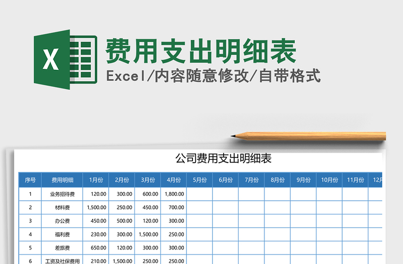 2021年费用支出明细表