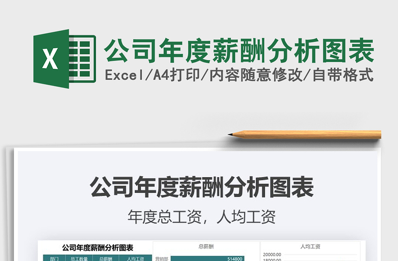 2021年公司年度薪酬分析圖表