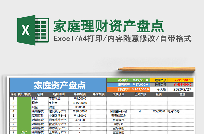 2021年家庭理財(cái)資產(chǎn)盤點(diǎn)
