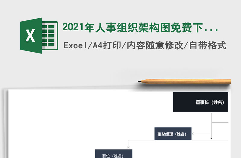2021年人事組織架構圖免費下載
