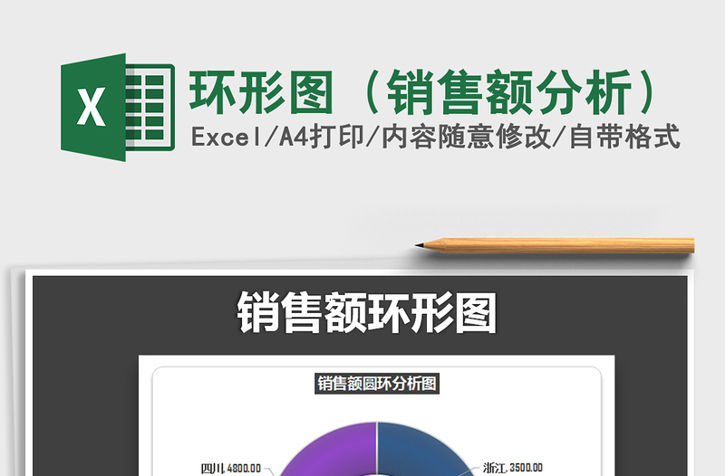 2021年環(huán)形圖(銷售額分析)