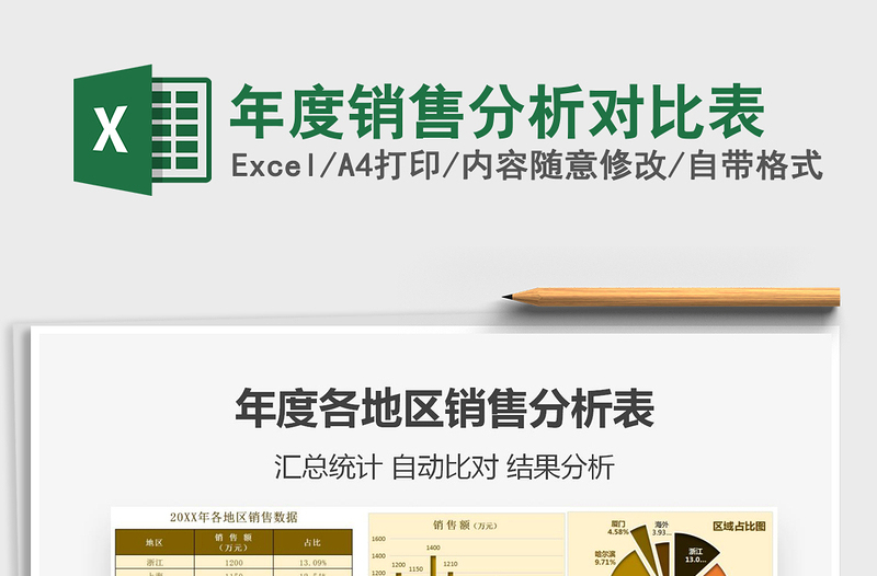2021年年度銷售分析對(duì)比表