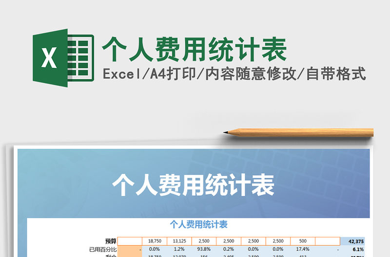 2021年個人費用統計表