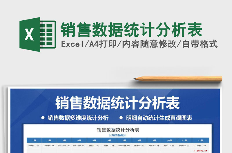 2021年銷售數據統計分析表