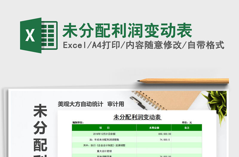 2021年未分配利潤變動表