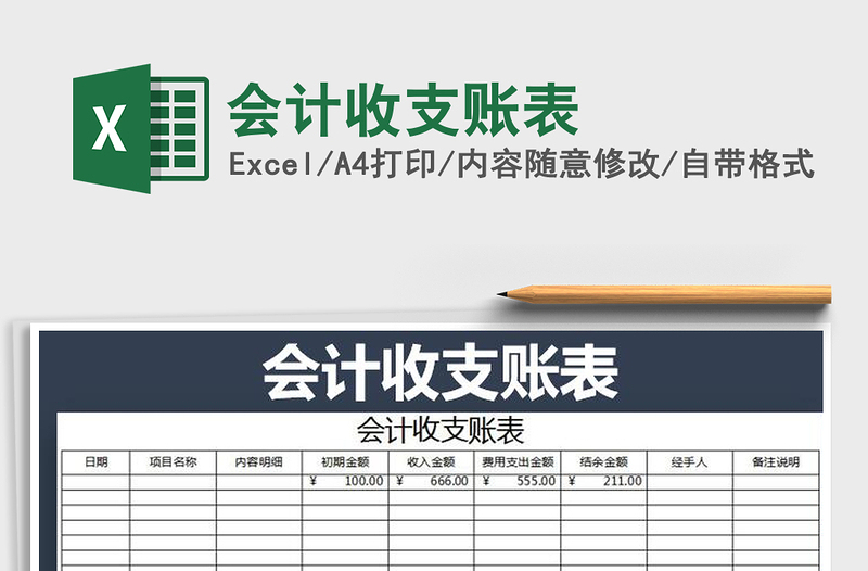 2021年會(huì)計(jì)收支賬表