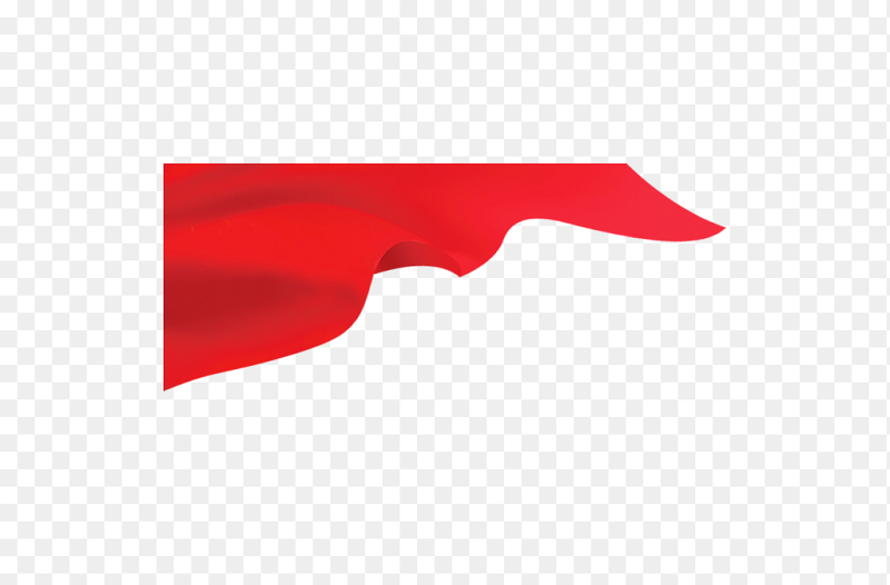 红色大气简约边角边框旗帜装饰免抠党政元素素材