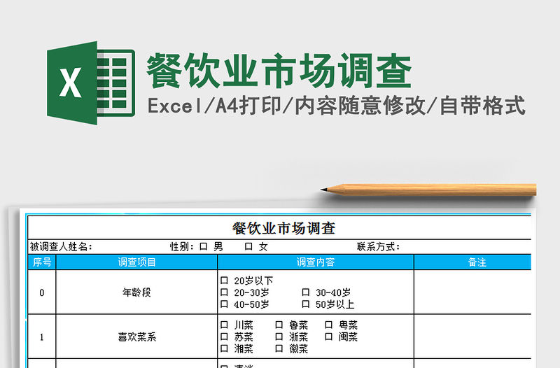 2021年餐飲業市場調查