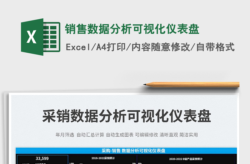 2022銷售數(shù)據(jù)分析可視化儀表盤免費下載