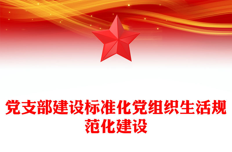 黨支部建設標準化黨組織生活規范化建設