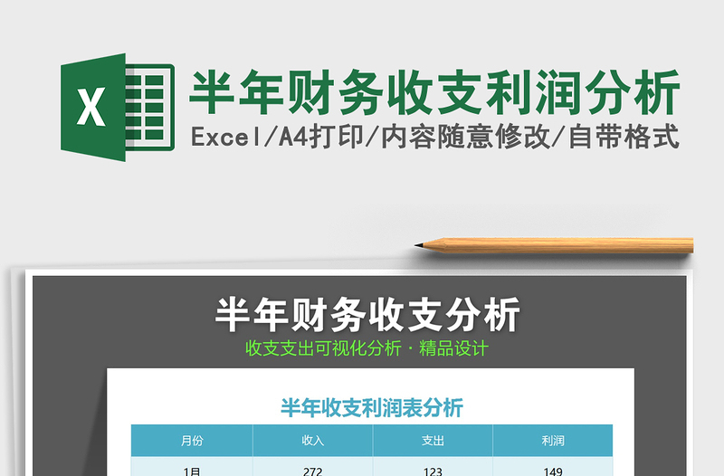 2022年半年財務收支利潤分析免費下載