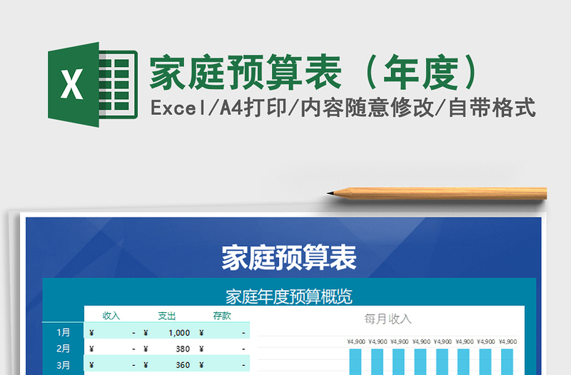 2021年家庭預(yù)算表(年度)