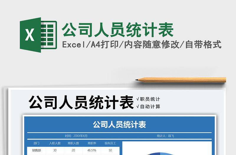 2021年公司人員統計表