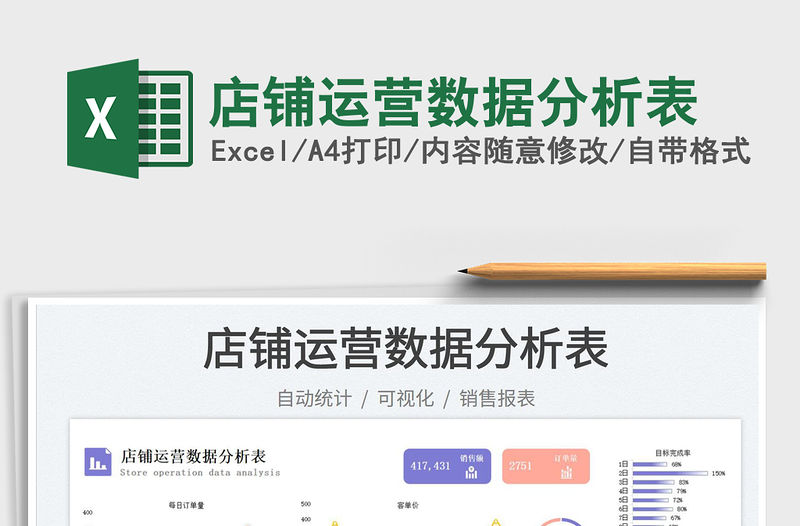 店鋪運營數(shù)據(jù)分析表