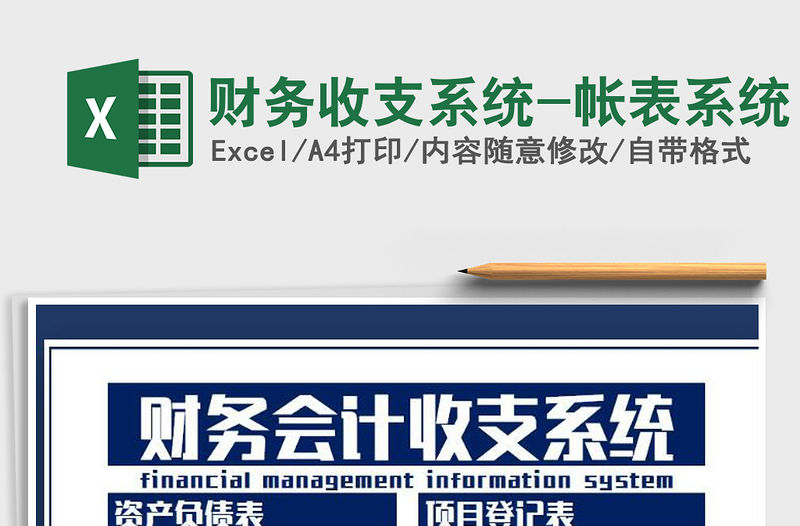 2022年財務收支系統-帳表系統免費下載