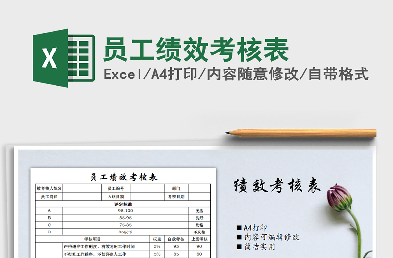 2022年員工績效考核表