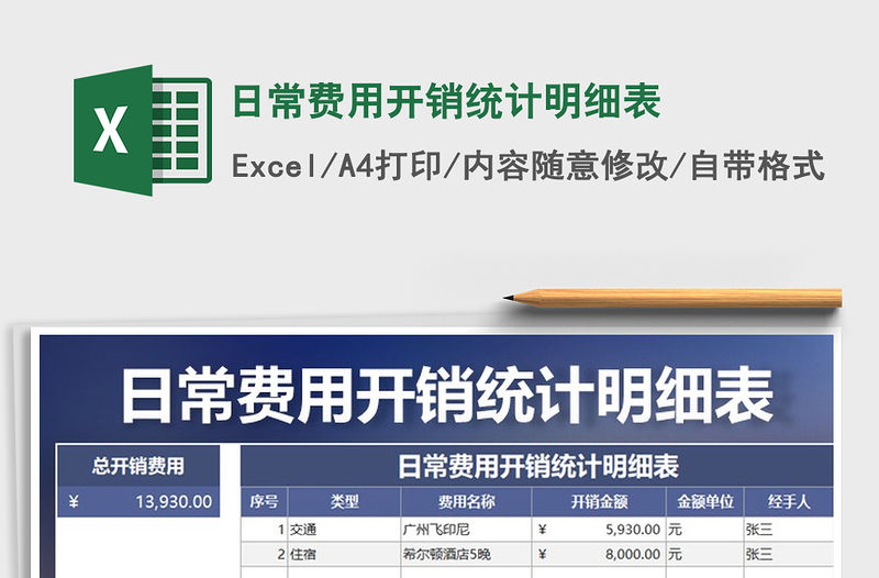 2021年日常費(fèi)用開(kāi)銷統(tǒng)計(jì)明細(xì)表