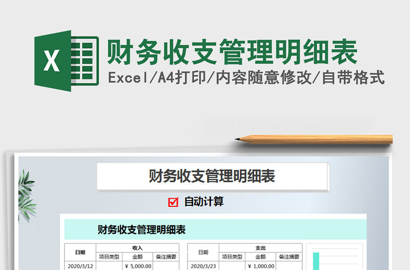 2021年財務(wù)收支管理明細(xì)表