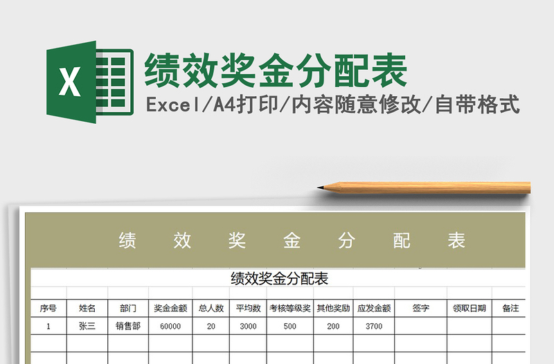 2021年績效獎金分配表