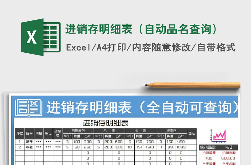 2022年進銷存明細表(自動品名查詢)