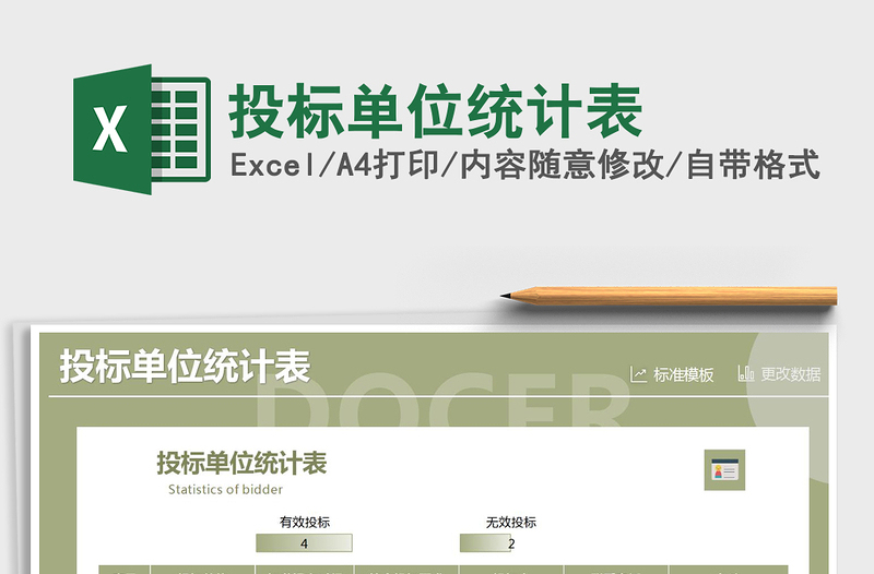 2021年投標單位統(tǒng)計表