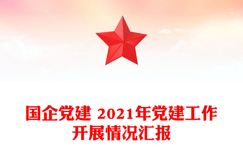 國企黨建 2021年黨建工作開展情況匯報