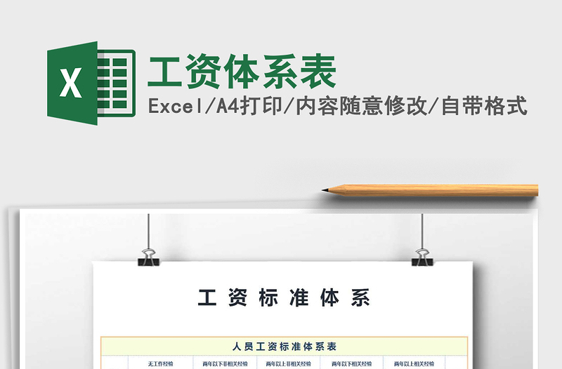 2021年工資體系表