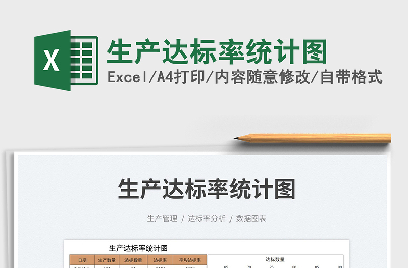 生產(chǎn)達(dá)標(biāo)率統(tǒng)計(jì)圖