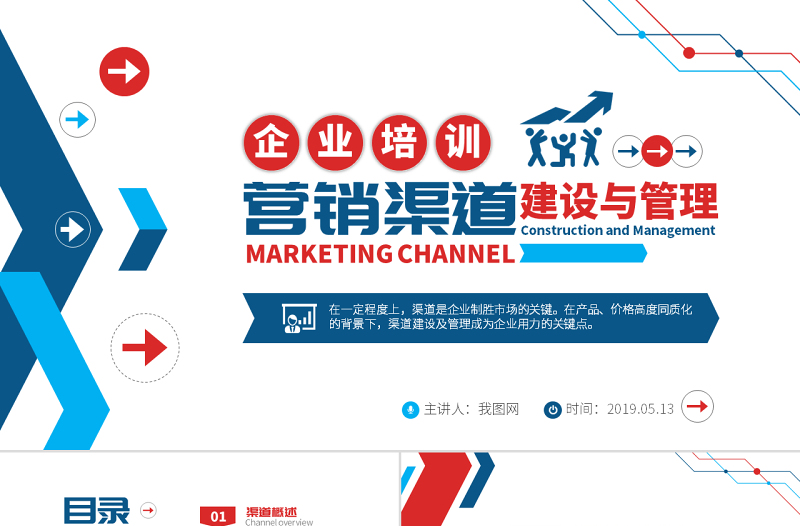 原創(chuàng)營銷市場渠道建設與管理企業(yè)職場培訓PPT-版權(quán)可商用