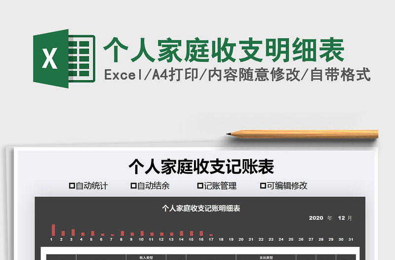 2021年個人家庭收支明細表