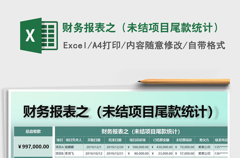 2021年財務報表之（未結項目尾款統計）