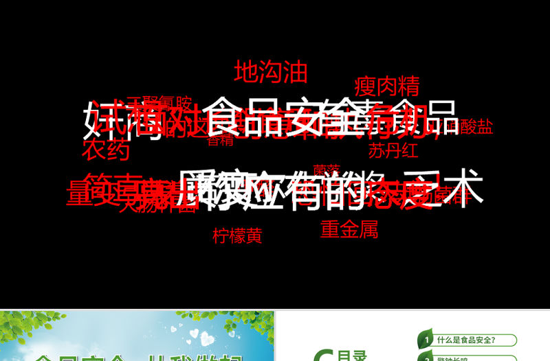 原創(chuàng)食品安全從我做起衛(wèi)生健康主題班會PPT-版權(quán)可商用