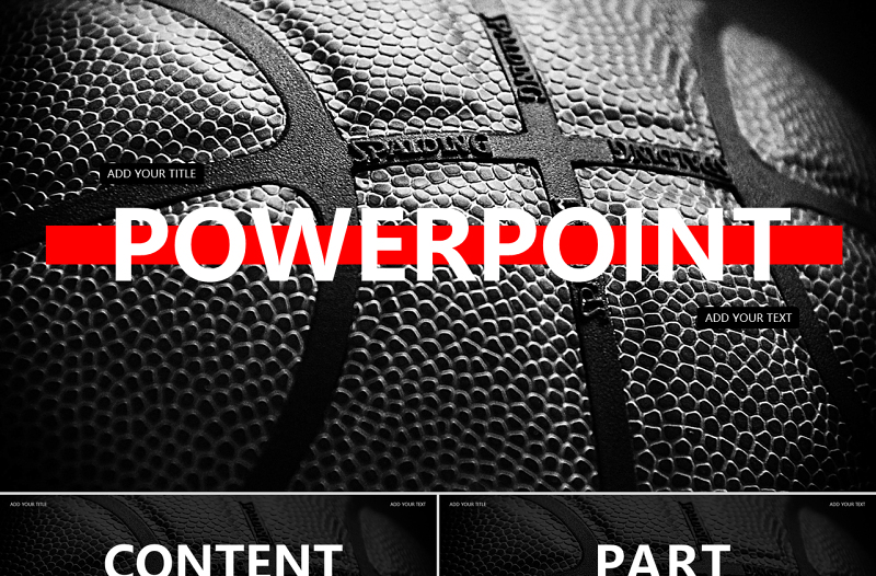 NBA籃球主題PPT模板