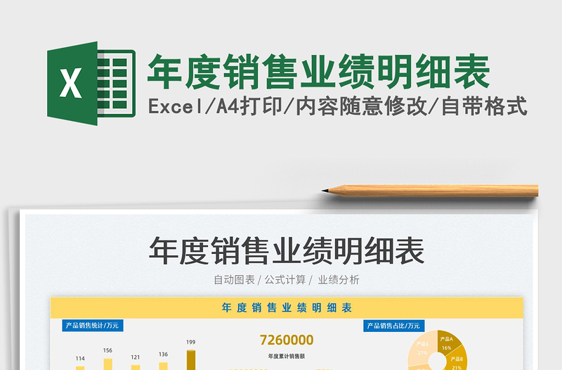 2022年度銷售業(yè)績明細(xì)表免費(fèi)下載