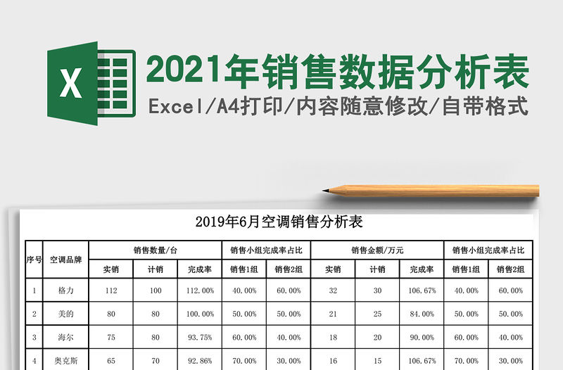 2021年銷售數據分析表