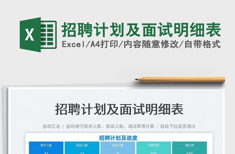 2022招聘計劃及面試明細表免費下載