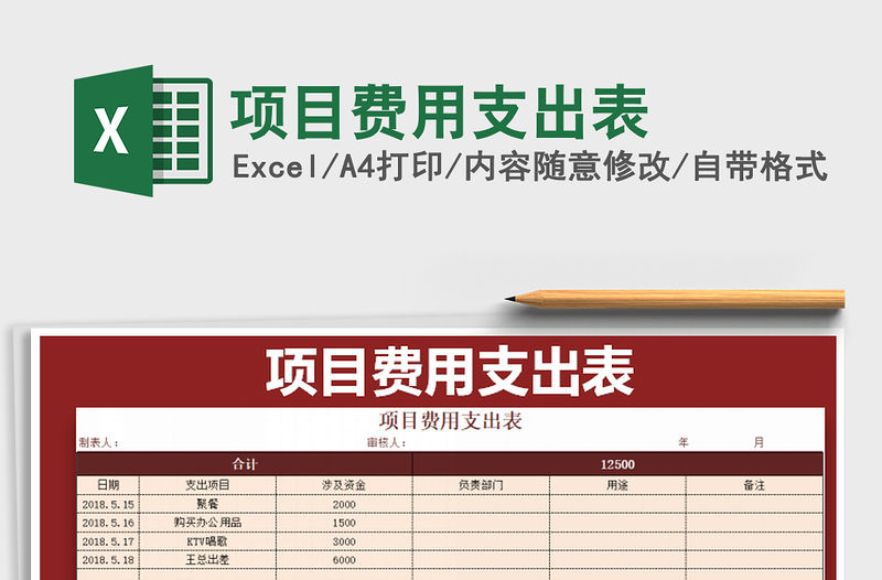 2021年項目費用支出表