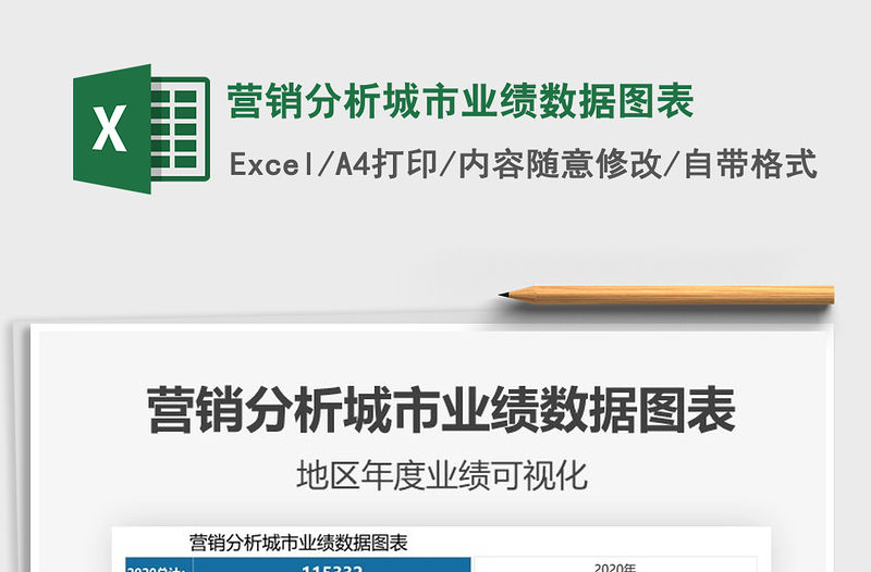 2021年營銷分析城市業(yè)績數(shù)據(jù)圖表