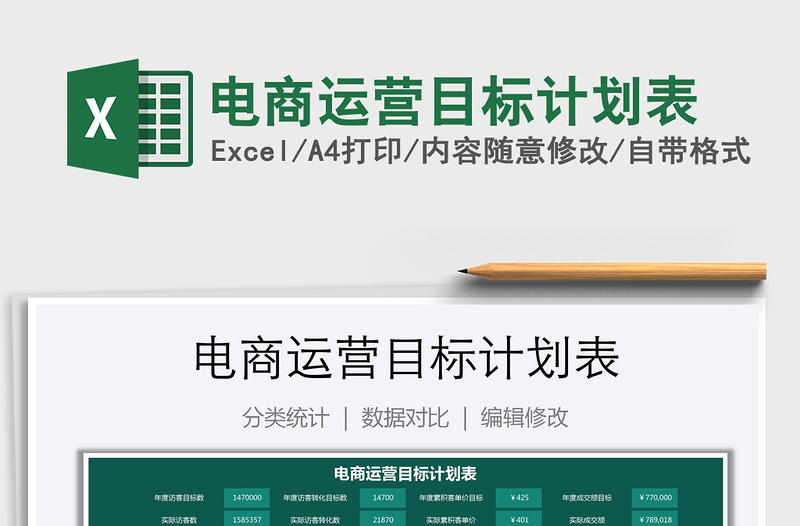 2021年電商運營目標(biāo)計劃表
