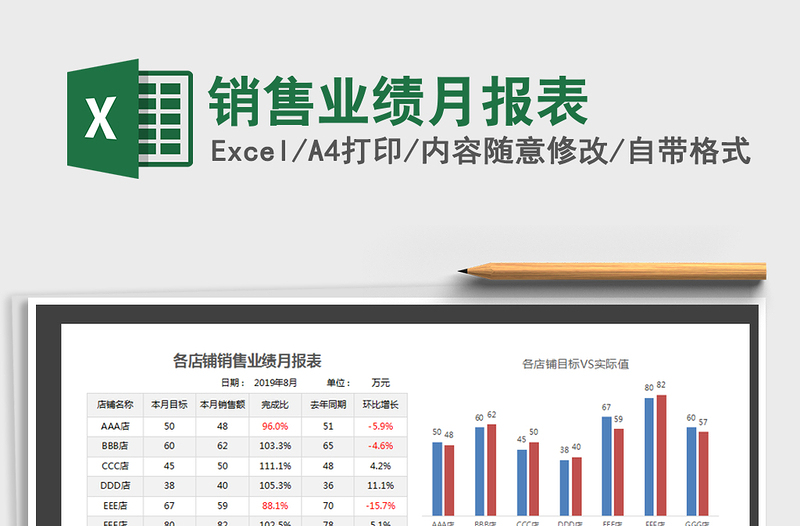 2021年销售业绩月报表