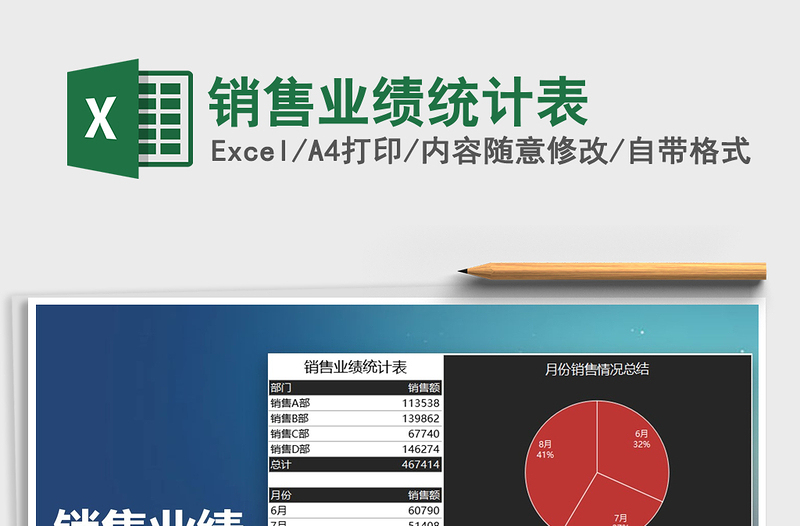 2021年銷售業(yè)績(jī)統(tǒng)計(jì)表免費(fèi)下載